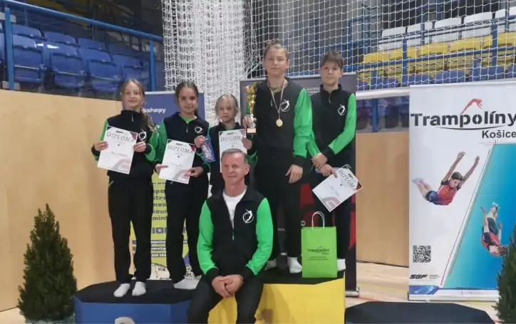 Jagoda Łaciak 4m w skokach na trampolinie Słowacja Koszyce 2023